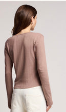 Load image into Gallery viewer, Zelda Pointelle Cardigan Top in Tree