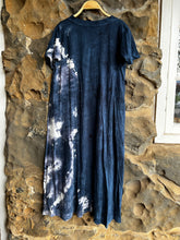 Load image into Gallery viewer, Maria Short Sleeve Dress in Blue Explosion