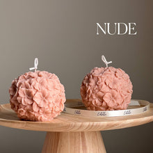 Load image into Gallery viewer, Estelle Studio - Hibiscus Flower Ball Candle | Decorative Soy Wax, Nude / Unscented