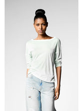 Load image into Gallery viewer, Hand Painted Cotton 3/4 Length Sleeve Ballet Tee in Jade
