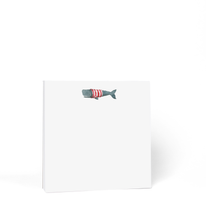 Load image into Gallery viewer, Stripey Whale Notepad: 6x6