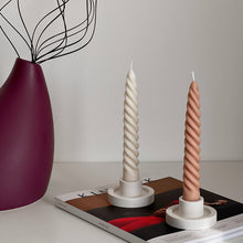 Load image into Gallery viewer, Estelle Studio - Round Candlestick Holder: Cream