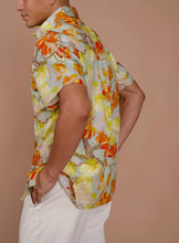 Load image into Gallery viewer, Watch For Sharks Relaxed Aloha Shirt in Aqua