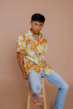 Load image into Gallery viewer, Watch For Sharks Relaxed Aloha Shirt in Aqua