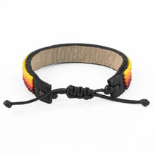 Load image into Gallery viewer, Leather Ombré LOVE Bracelet in Serengeti Sunset