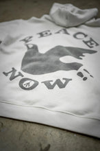Load image into Gallery viewer, Peace Now Zip Fleece in Vintage White