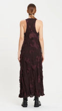 Load image into Gallery viewer, Shredded Silk with Slip Dress in Beetroot