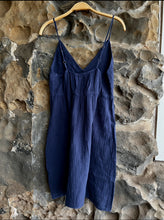 Load image into Gallery viewer, Joni Cotton Gauze Dress in Navy