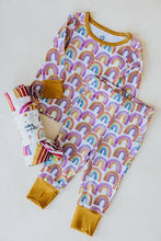Load image into Gallery viewer, Wings Hawaii - Keiki Pajamas - Rainbows: 12-18mo