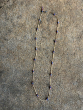 Load image into Gallery viewer, Loopy Duo Necklace/Bracelet Sapphires, Pink Tourmalines