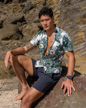 Load image into Gallery viewer, Puakala Green Relaxed Aloha Shirt