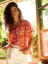 Load image into Gallery viewer, Paxton Shirt in Coral Blaze Plaid