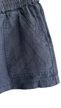 Load image into Gallery viewer, Sutton Linen Shorts in Navy