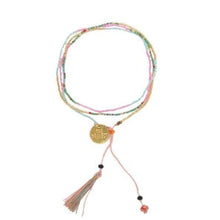 Load image into Gallery viewer, Love Is Project - Bali UNITY Beaded Wrap/Necklace - Peach