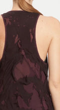 Load image into Gallery viewer, Shredded Silk with Slip Dress in Beetroot