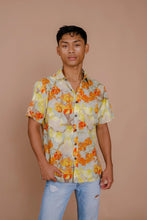 Load image into Gallery viewer, Watch For Sharks Relaxed Aloha Shirt in Aqua