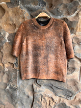Load image into Gallery viewer, Hand Painted Brushed Cotton Round Neck Pullover in N/Antelope