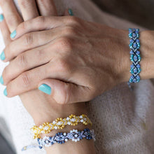 Load image into Gallery viewer, Love Is Project - Bali Friendship Lei Bracelet - Blue Ocean