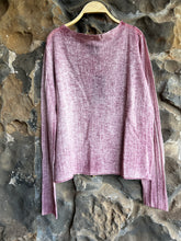 Load image into Gallery viewer, Hand Painted Boatneck Cashmere Pullover in Blossom