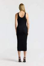 Load image into Gallery viewer, Verona Midi Dress in Black Cast