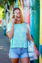 Load image into Gallery viewer, Wings Hawaii - Organic Cotton Crop Tee - Mermaid Party