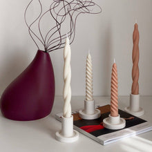 Load image into Gallery viewer, Estelle Studio - Round Candlestick Holder: Cream