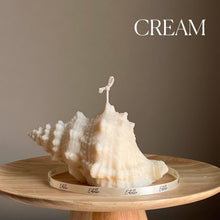 Load image into Gallery viewer, Estelle Studio - Large Seashell Soy Wax Candle in Cream / Jasmine & Coconut