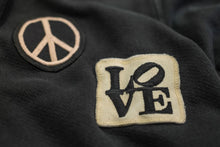 Load image into Gallery viewer, Peace Now Zip Fleece in Coal
