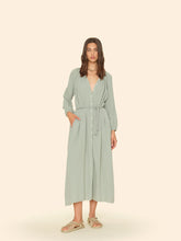 Load image into Gallery viewer, Andrea Dress in Aqua Grey