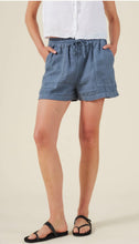 Load image into Gallery viewer, Sutton Linen Shorts in Navy