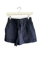 Load image into Gallery viewer, Sutton Linen Shorts in Navy