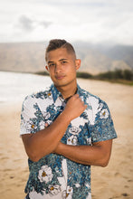 Load image into Gallery viewer, Puakala Blue Tailored Aloha Shirt