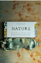 Load image into Gallery viewer, Silk Sleep Mask and Scrunchie Set in Seascape
