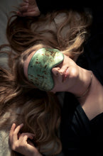Load image into Gallery viewer, Silk Sleep Mask and Scrunchie Set in Seascape