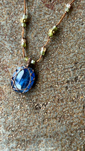 Load image into Gallery viewer, Short Tibetan Necklace with Kyanite