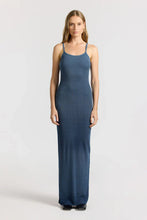 Load image into Gallery viewer, Verona Spaghetti Maxi Dress in Aqua Cast