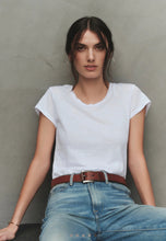 Load image into Gallery viewer, Odelia S/S Crew Neck Tee in White