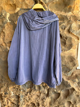 Load image into Gallery viewer, Hooded Windbreaker in Indigo