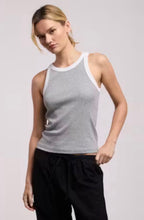 Load image into Gallery viewer, Lindy Tank Top in Grey and White