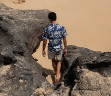 Load image into Gallery viewer, Ohai Blue Tailored Aloha Shirt