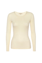 Load image into Gallery viewer, Swoon Long Sleeve Ribbed Top in Bone