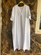 Load image into Gallery viewer, Nicola Cotton Gauze Dress in White