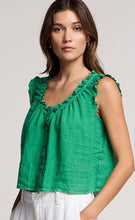 Load image into Gallery viewer, Tana Linen Top in Shamrock