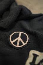 Load image into Gallery viewer, Peace Now Zip Fleece in Coal