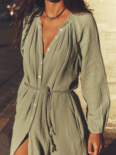 Load image into Gallery viewer, Andrea Dress in Aqua Grey