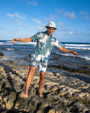 Load image into Gallery viewer, Puakala Blue Tailored Aloha Shirt
