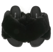 Load image into Gallery viewer, The Roam Cloud Slippers in Black ***Final Sale Not eligible for returns or exchanges