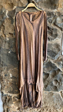 Load image into Gallery viewer, Balloon Dress in Marbled Tabacco