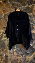 Load image into Gallery viewer, River Shirt in Marble Black
