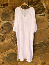 Load image into Gallery viewer, Trudy Dress in Cotton Gauze White
